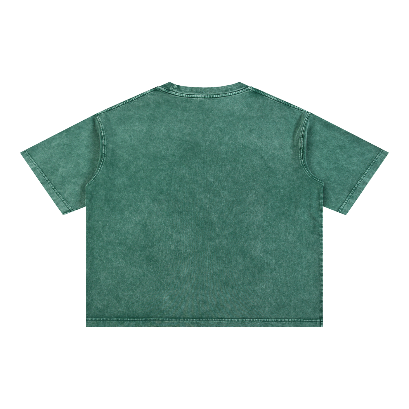 E logo Mineral Wash Boxy Cotton T-Shirt