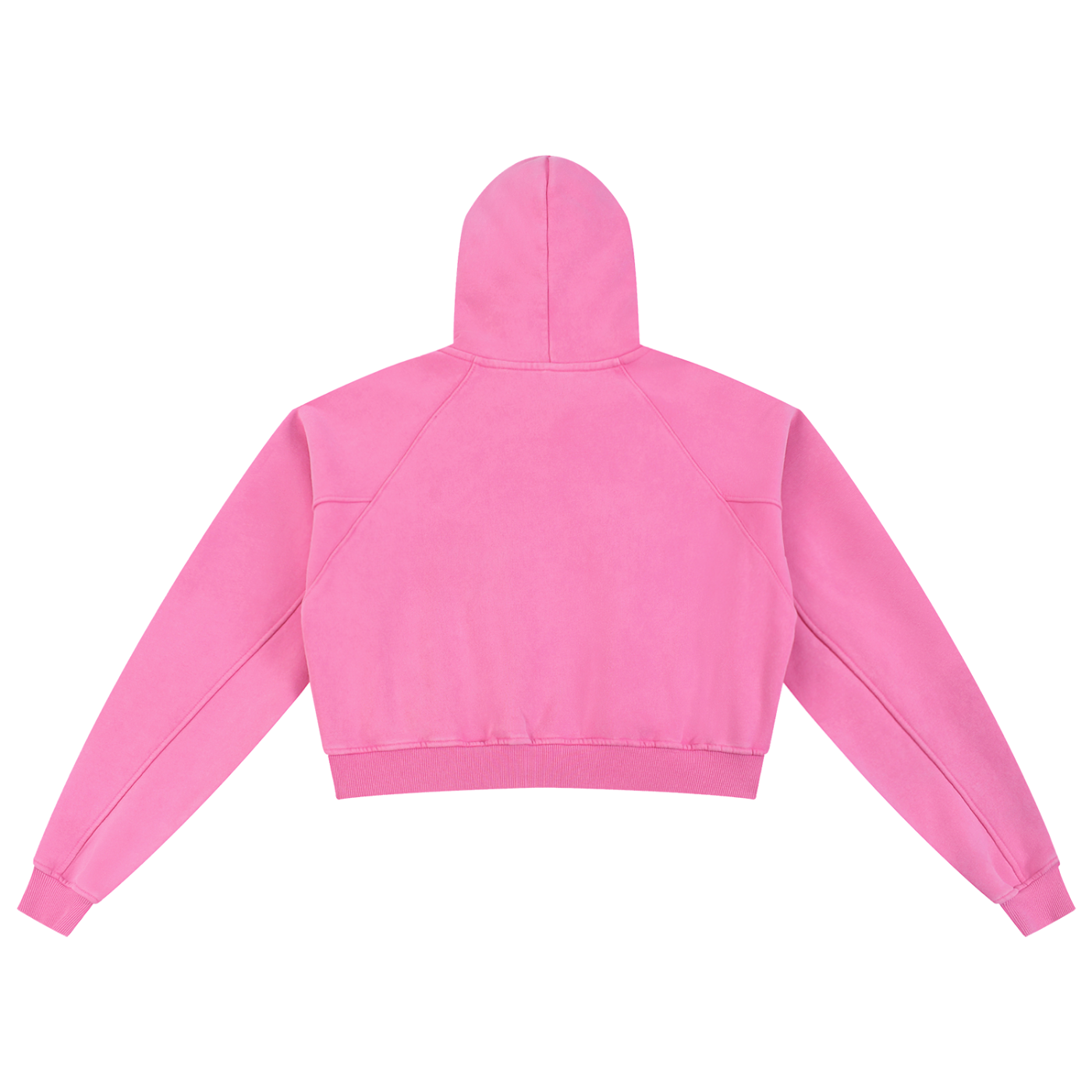 Womens Snow Washed Cropped Hoodie E logo