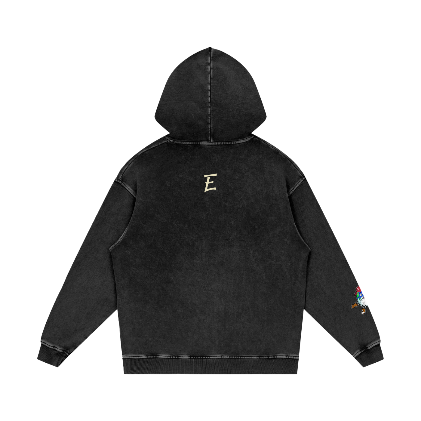 Snow Washed Loose Cotton Hoodie