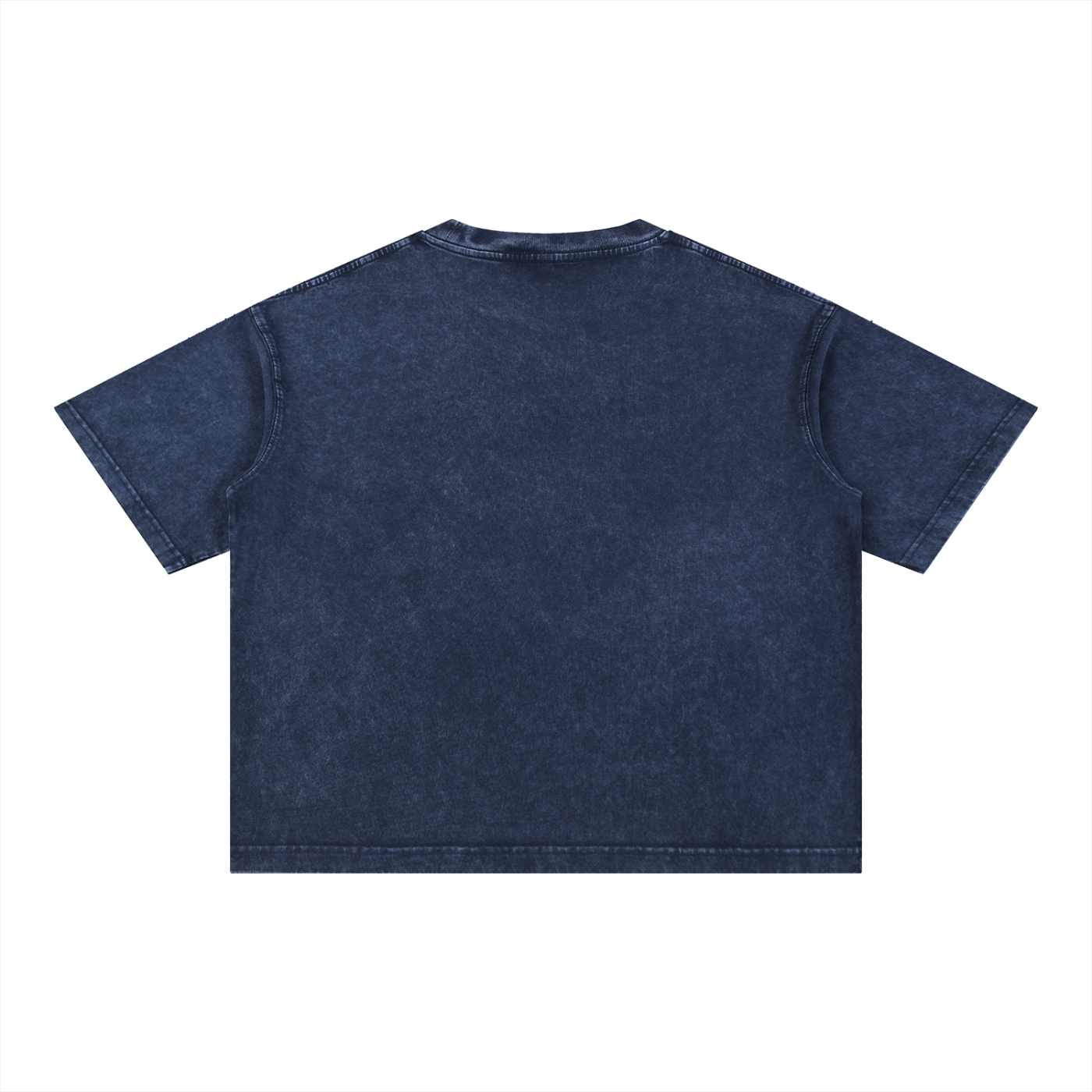 E logo Mineral Wash Boxy Cotton T-Shirt