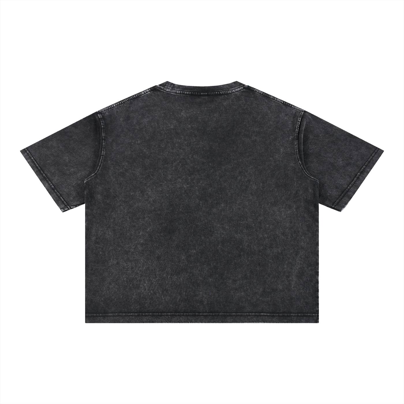 E logo Mineral Wash Boxy Cotton T-Shirt