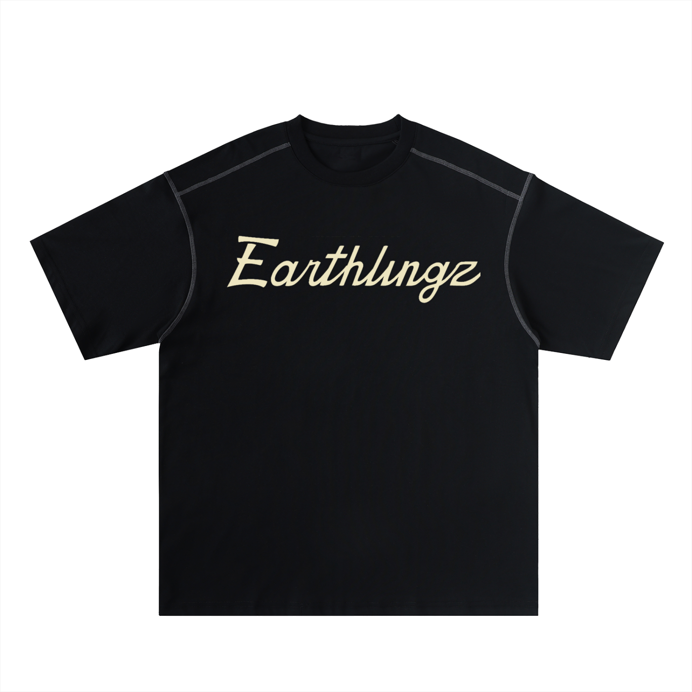 Oversized Contrast-Stitched Cotton Tee